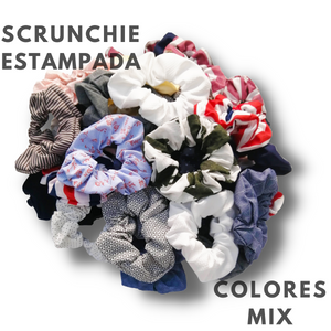 SCRUNCHIES COLORES MIX (12PZ)