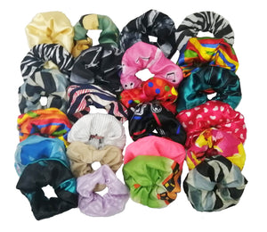 SCRUNCHIE JUMBO ESTAMPADA MIX (12 PZ)