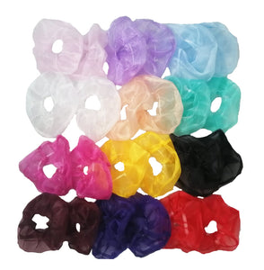 SCRUNCHIES JUMBO ORGANZA (12PZ)