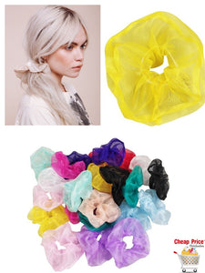 SCRUNCHIES JUMBO ORGANZA (12PZ)