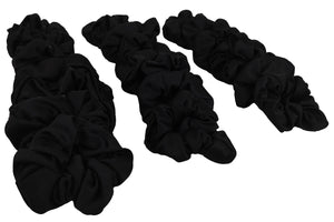 SCRUNCHIES NEGRO (12PZ)