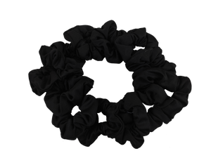 SCRUNCHIES NEGRO (12PZ)