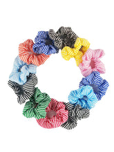 Cargar imagen en el visor de la galería, SCRUNCHIE RAYAS (12 PZ)
