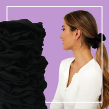 Cargar imagen en el visor de la galería, SCRUNCHIES NEGRO (12PZ)
