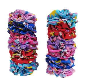 SCRUNCHIE ESTAMPADO UNICORNIO (12 PZ)