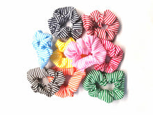 Cargar imagen en el visor de la galería, SCRUNCHIE RAYAS (12 PZ)
