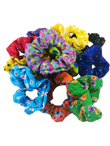 SCRUNCHIE FLORES (12 PZ)