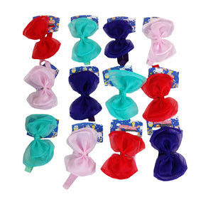 LIGA CON MOÑO ORGANZA MIX (12 PZ)