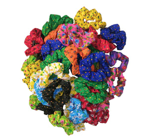 SCRUNCHIE FLORES (12 PZ)