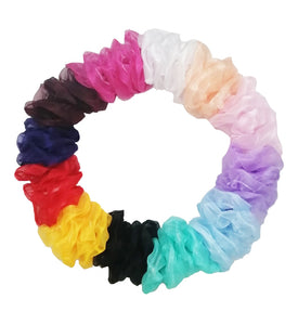 SCRUNCHIES JUMBO ORGANZA (12PZ)