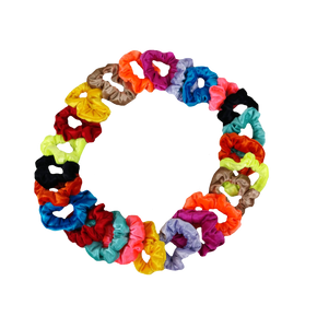 SCRUNCHIES TIPO TERCIOPELO (12PZ)