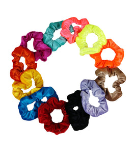 SCRUNCHIES TIPO TERCIOPELO (12PZ)