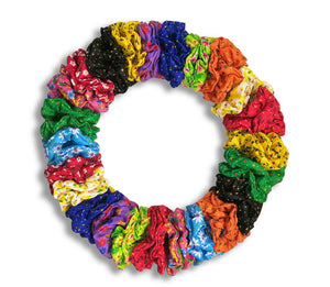 SCRUNCHIE FLORES (12 PZ)