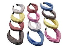 Cargar imagen en el visor de la galería, DIADEMA TWIST PASTEL (12 PZ)
